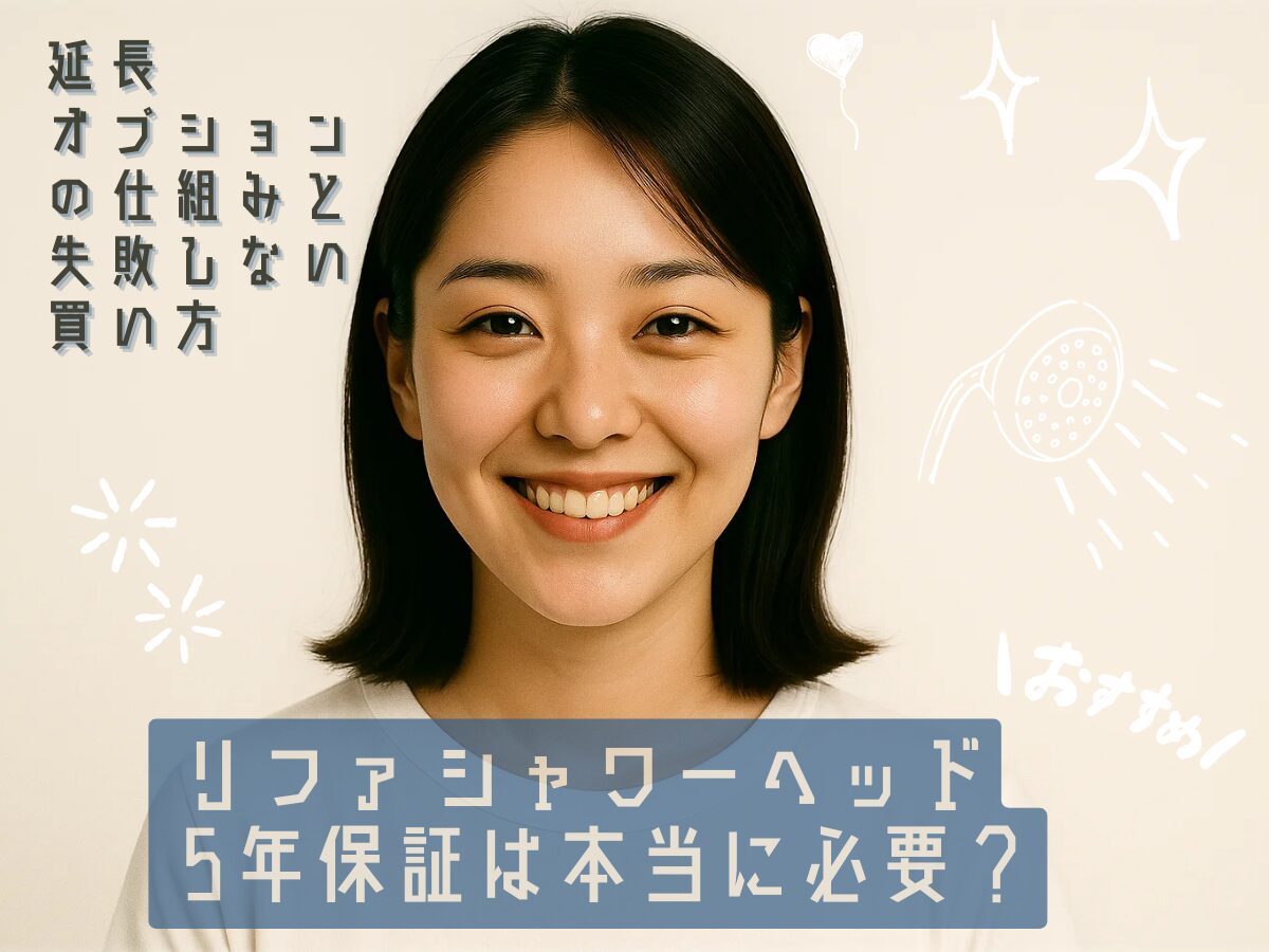リファ シャワーヘッド 5 年保証は本当に必要？